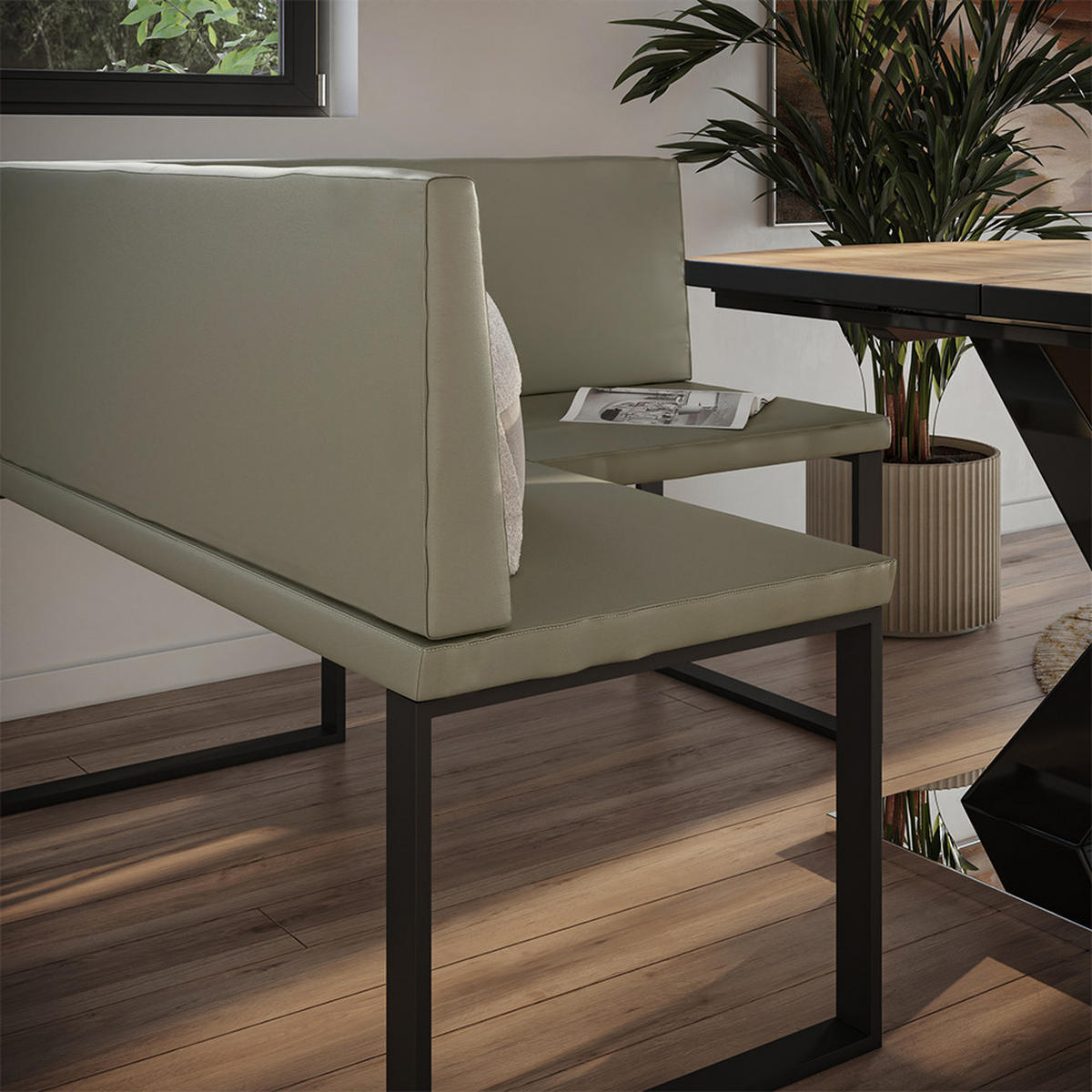 LAVICE DO JÍDELNY DO ROHU Ravon Kašmír - kašmírová, textil (120/87/120cm) - Vicco