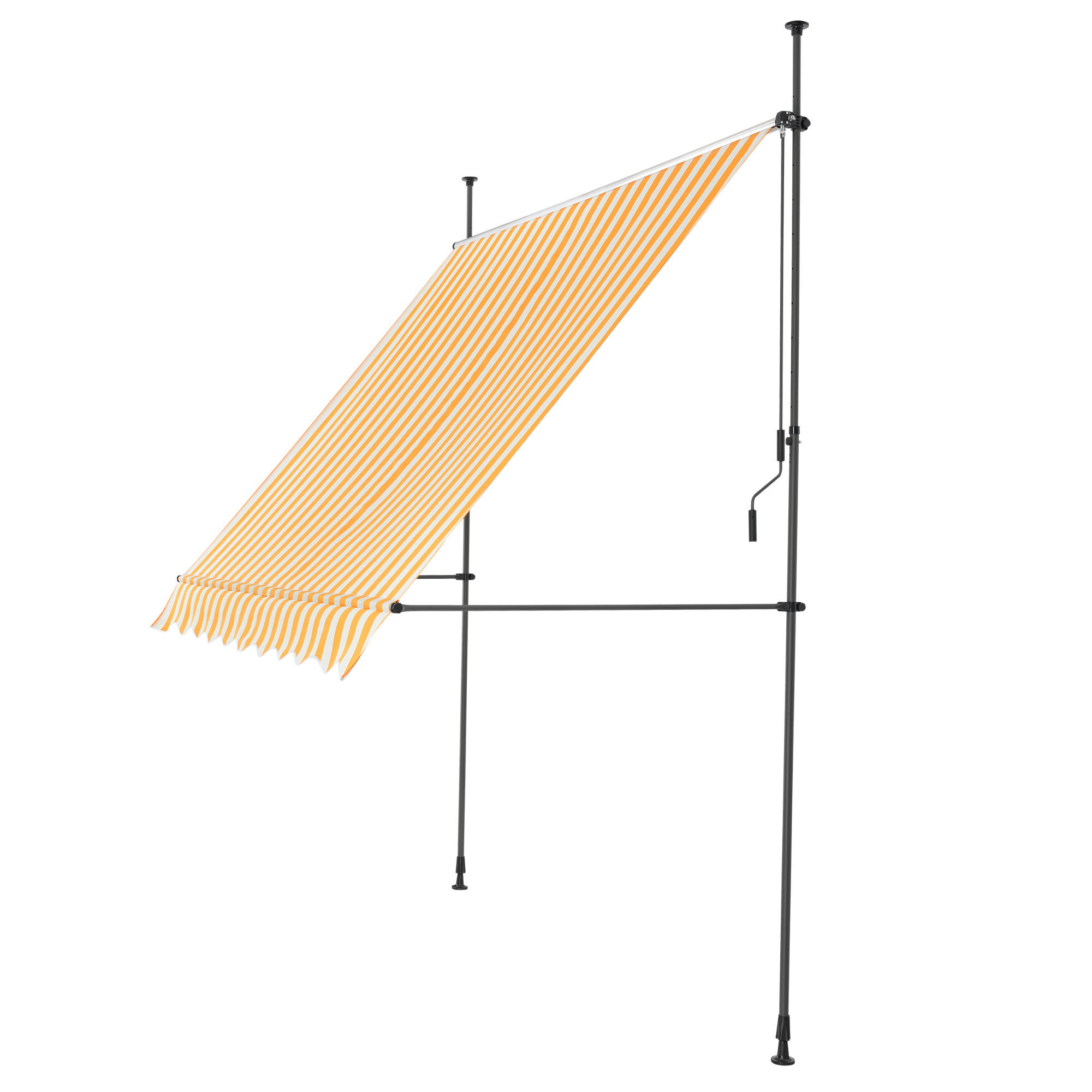 KLEMMMARKISE Stem - Gelb/Weiß, Textil/Metall (400/309/120cm) - pro.tec