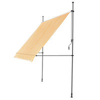 KLEMMMARKISE Stem - Gelb/Weiß, Textil/Metall (400/309/120cm) - pro.tec