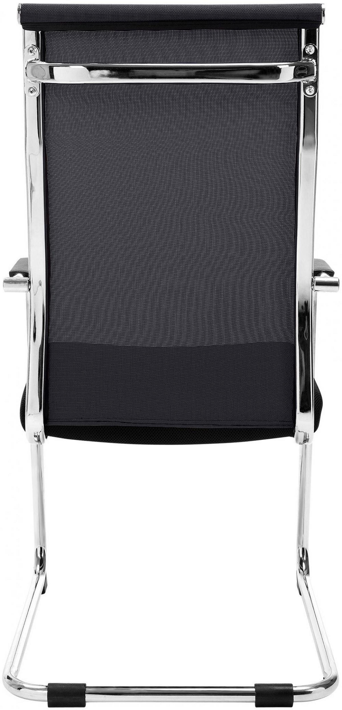 SCHWINGSTUHL Lederlook schwarz - Schwarz, Textil/Metall (54/107/65cm) - CLP