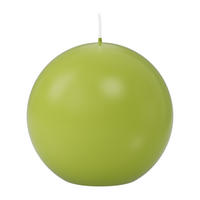 KUGELKERZEN Apfelgrün Ø 100 mm, 6 Stück - Apfelbaumfarben, Paraffin (10/10/10cm) - Wiedemann Kerzen