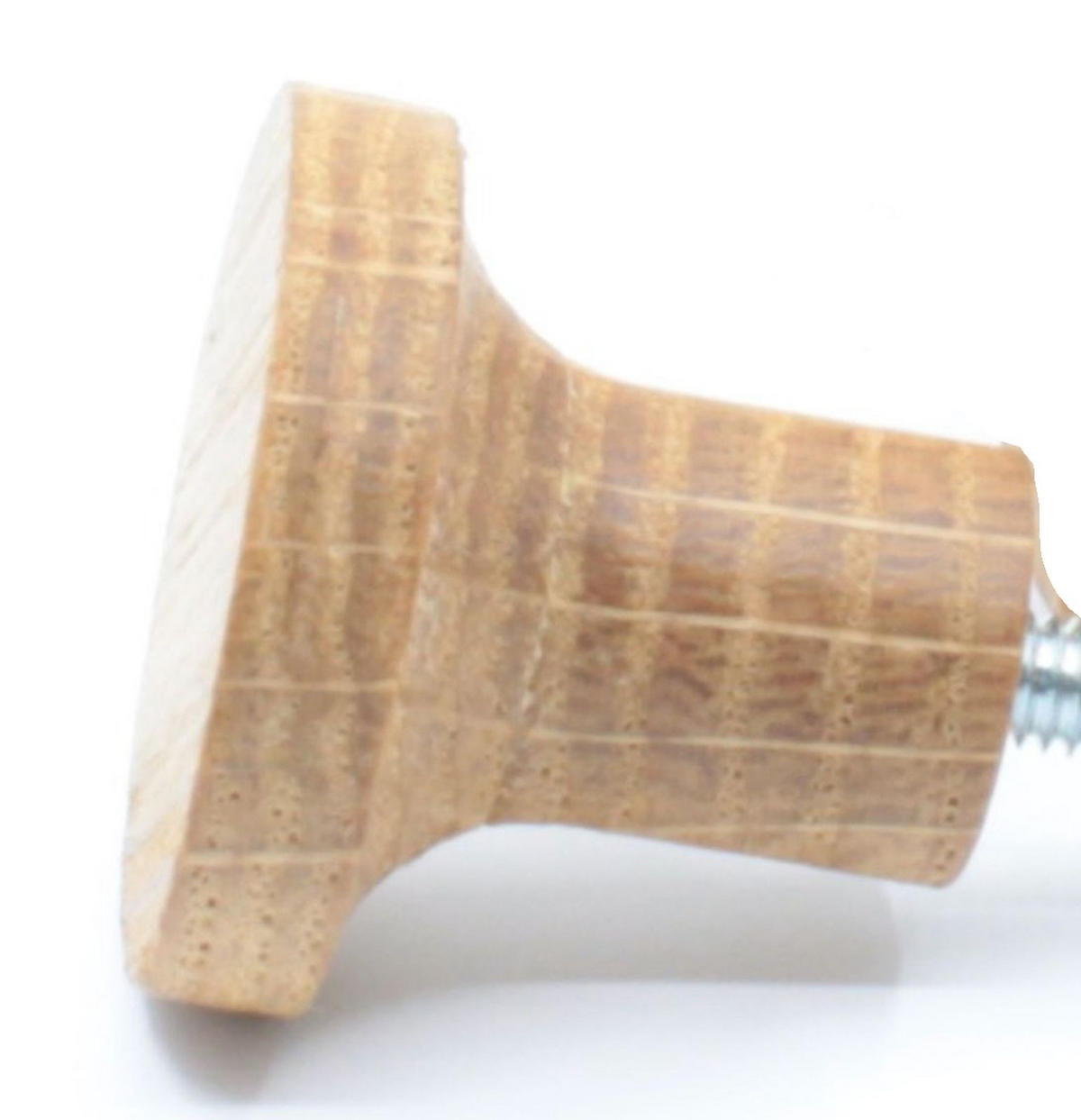 MÖBELKNOPF Eiche massiv, Holzknopf rund, Schrankknauf Holz - Naturfarben, Holz (2.4/2.2/2.4cm)