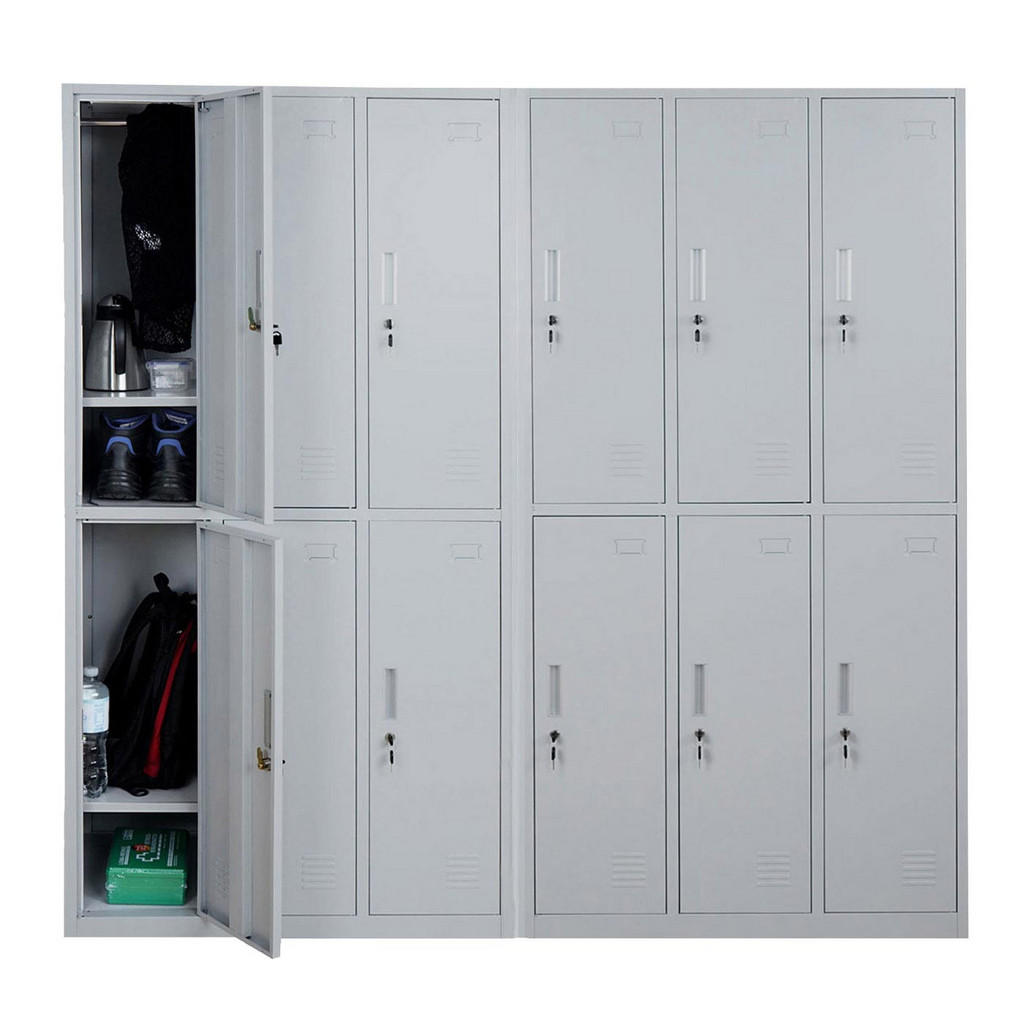 Thumbnail - MCW Schliessfach, Grau, Metall, 180x180x50 cm, Garderobe, Garderobenschränke, Garderobenschränke