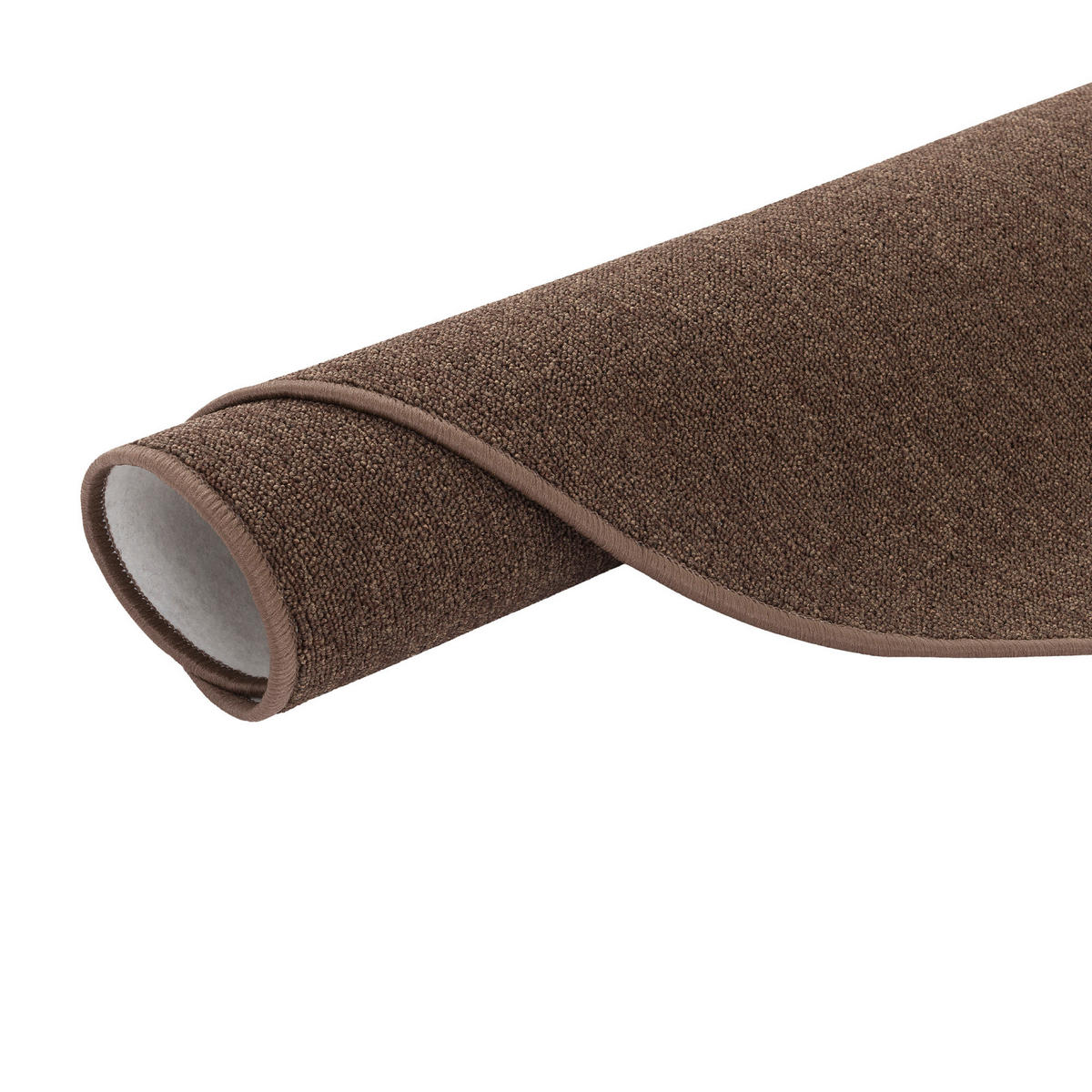 FEINSCHLINGEN VELOUR TEPPICH STRONG RUND - Braun, Textil (160/160cm) - Snapstyle