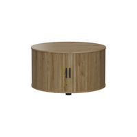 COUCHTISCH Selva Eiche 80 x 80 cm mit Schiebtür - Eichefarben, Holzwerkstoff (80/80/45cm) - Vicco