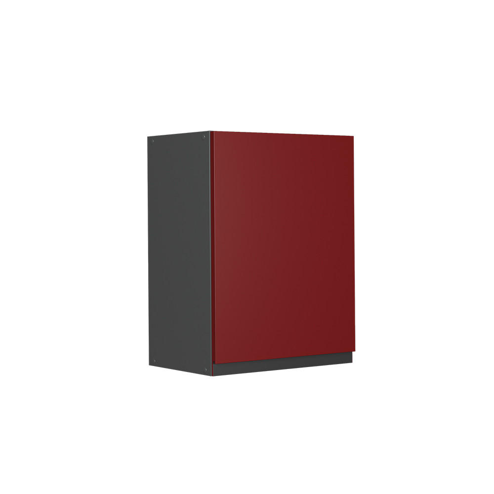 HÄNGESCHRANK R-Line Rot 45 cm J-Shape - Anthrazit/Rot, Holzwerkstoff (45/60/31cm) - Vicco
