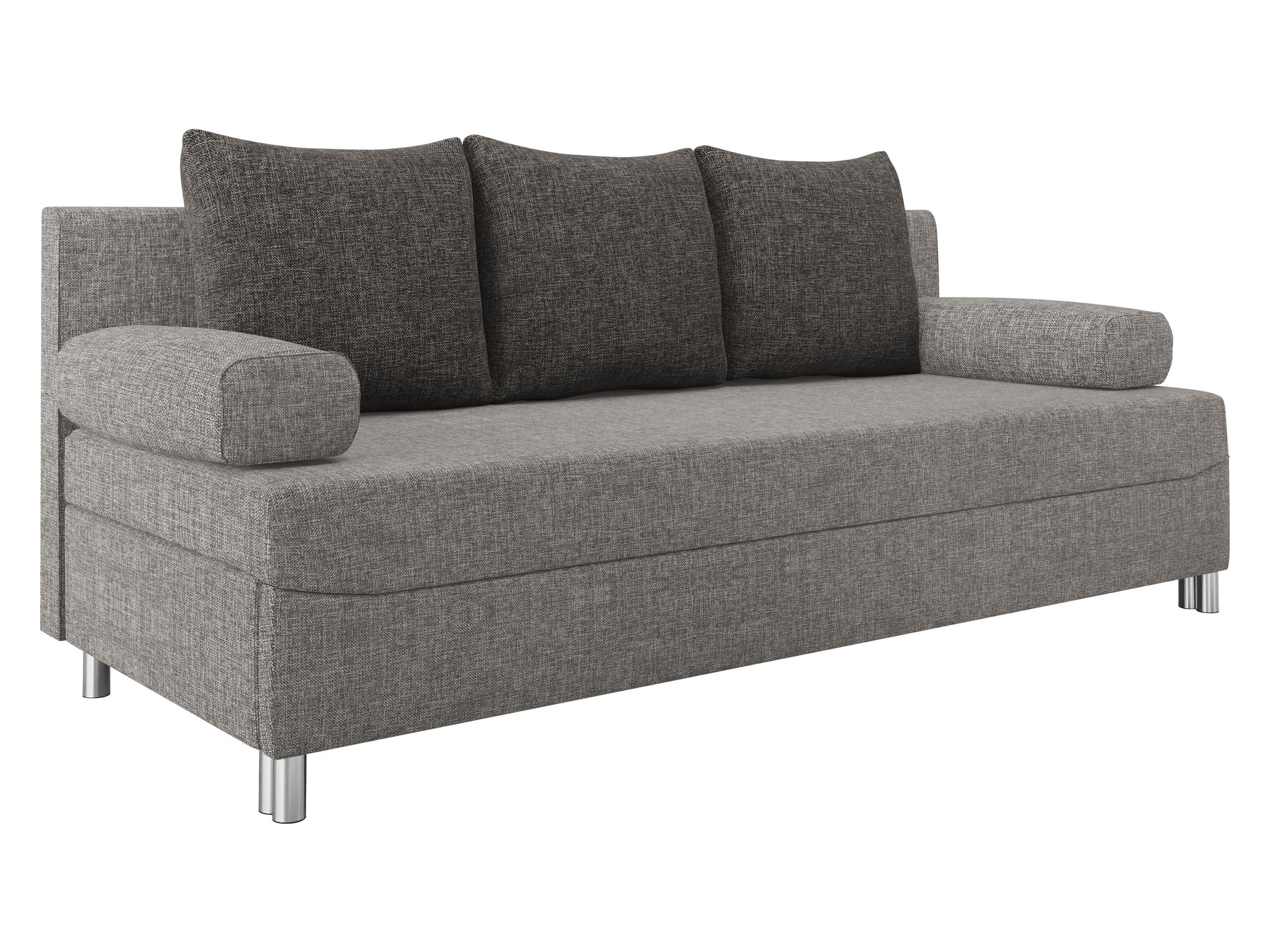 SCHLAFSOFA Dover - Chromfarben/Grau, Holz/Kunststoff (192/86/80cm) - MIRJAN24