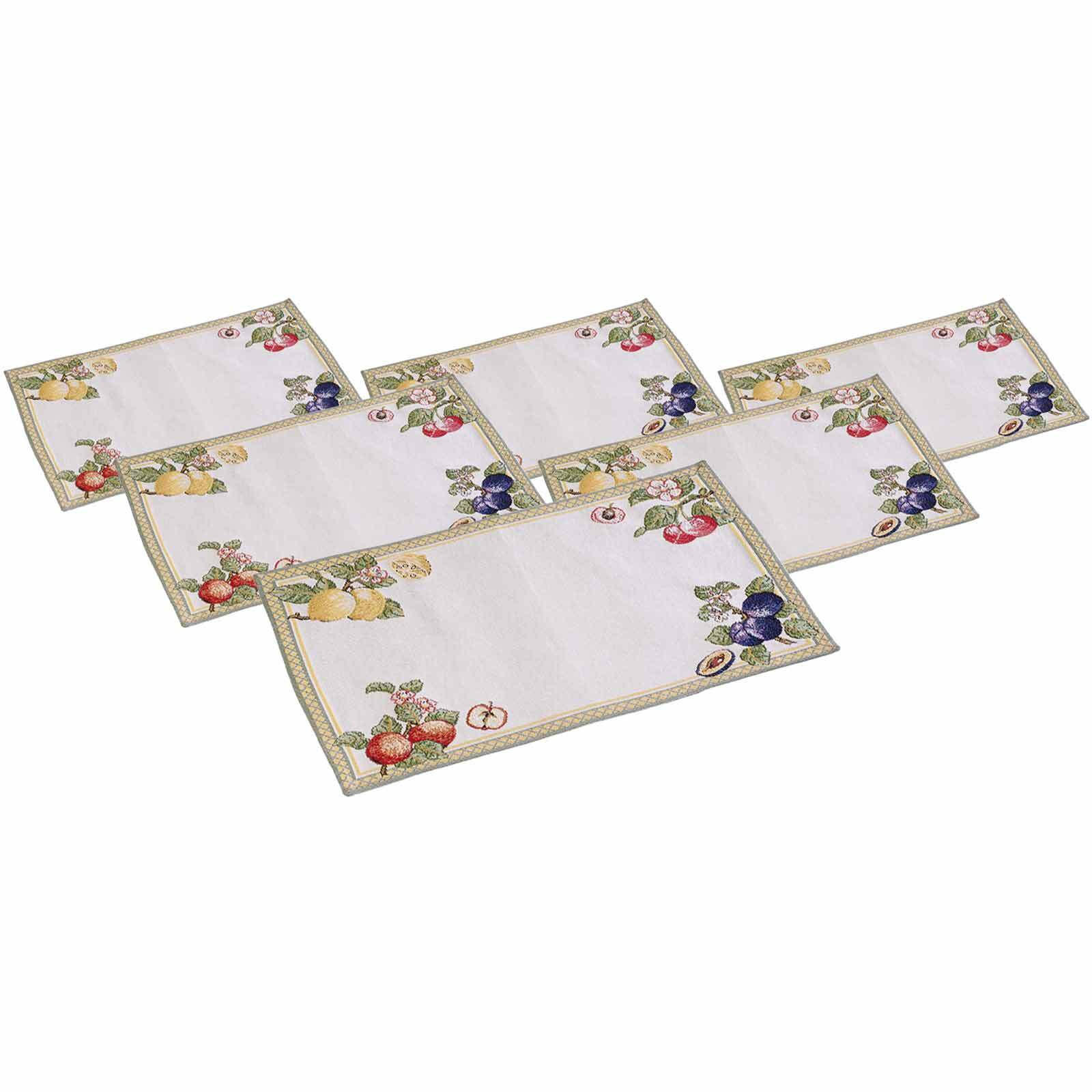 PLATZSETS French Garden bunt 49 x 32,5 cm 6er Set - Multicolor, Textil (49/32.5/2cm) - Villeroy & Boch