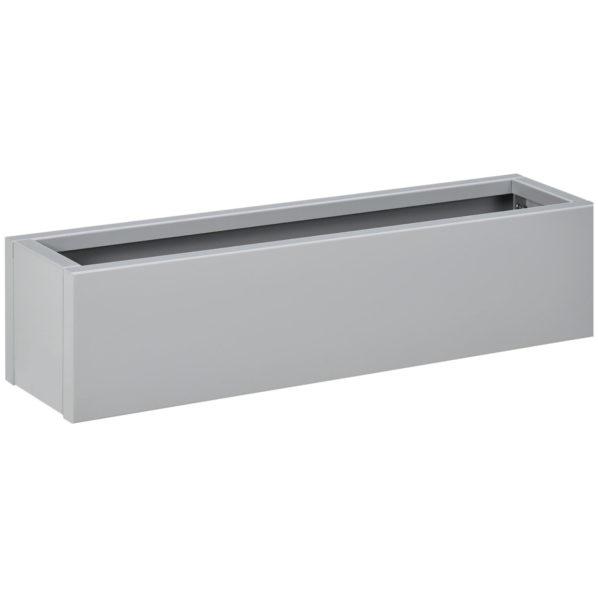 HOCHBEET 91/22/22 cm Grau - Grau, Metall (22/22/91cm) - Oxeza