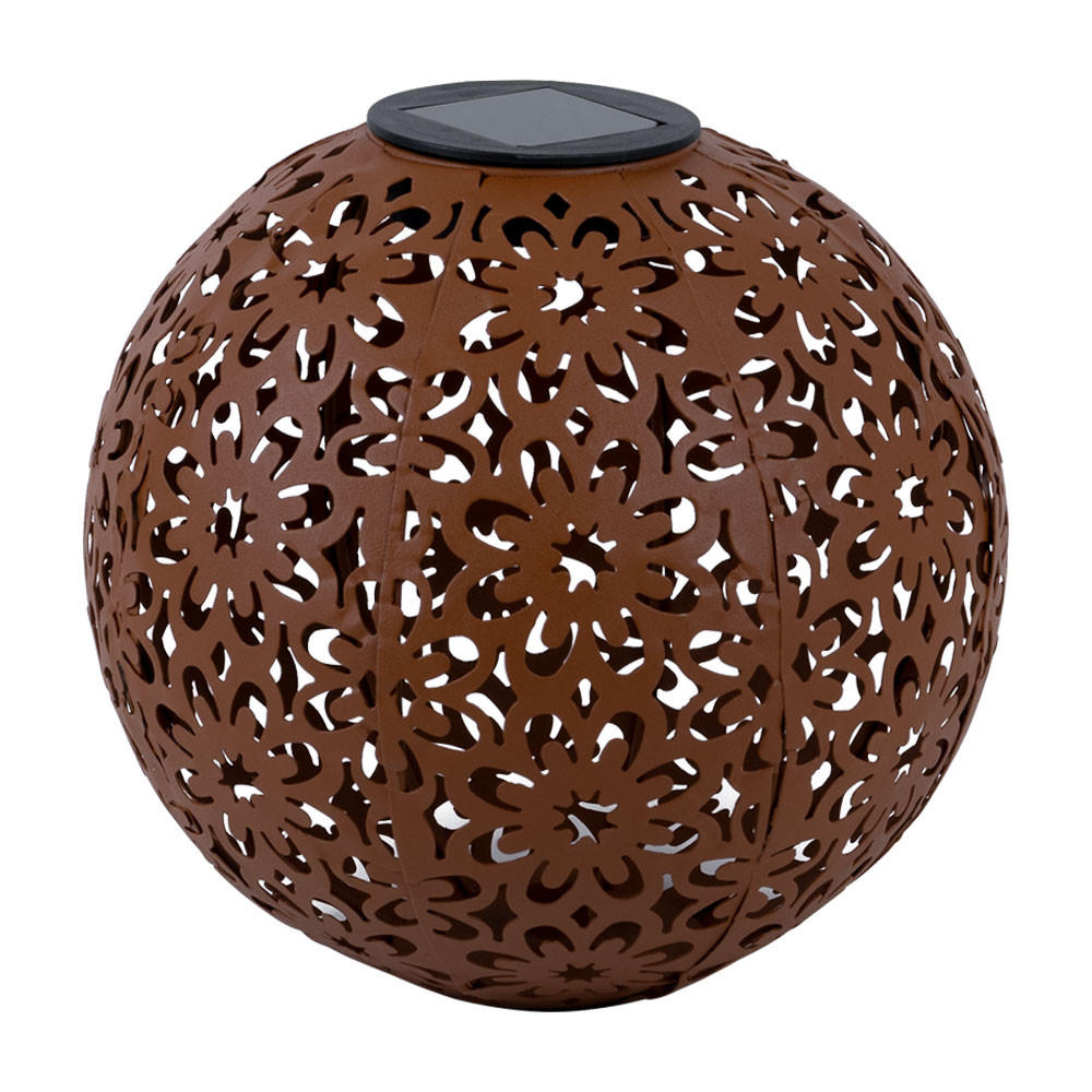 LED AUSSENLEUCHTE Dekorgeflecht Braun - Braun, Metall (20/20/30cm)