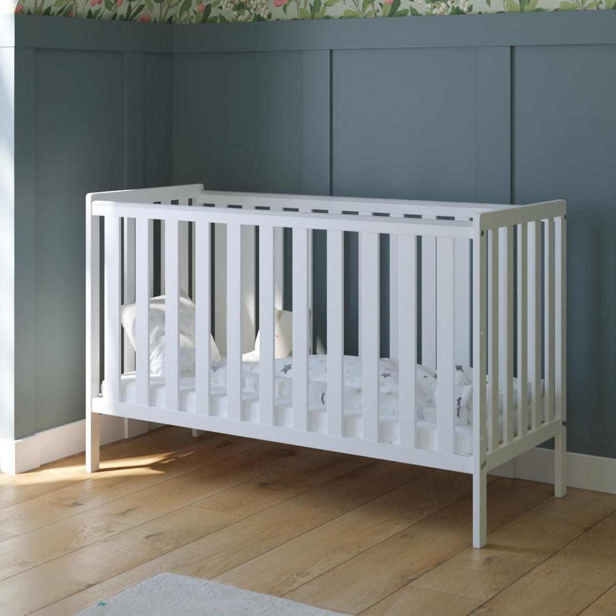 BABYBETT Lio - Weiß, Holzwerkstoff (60/120cm) - kiki design