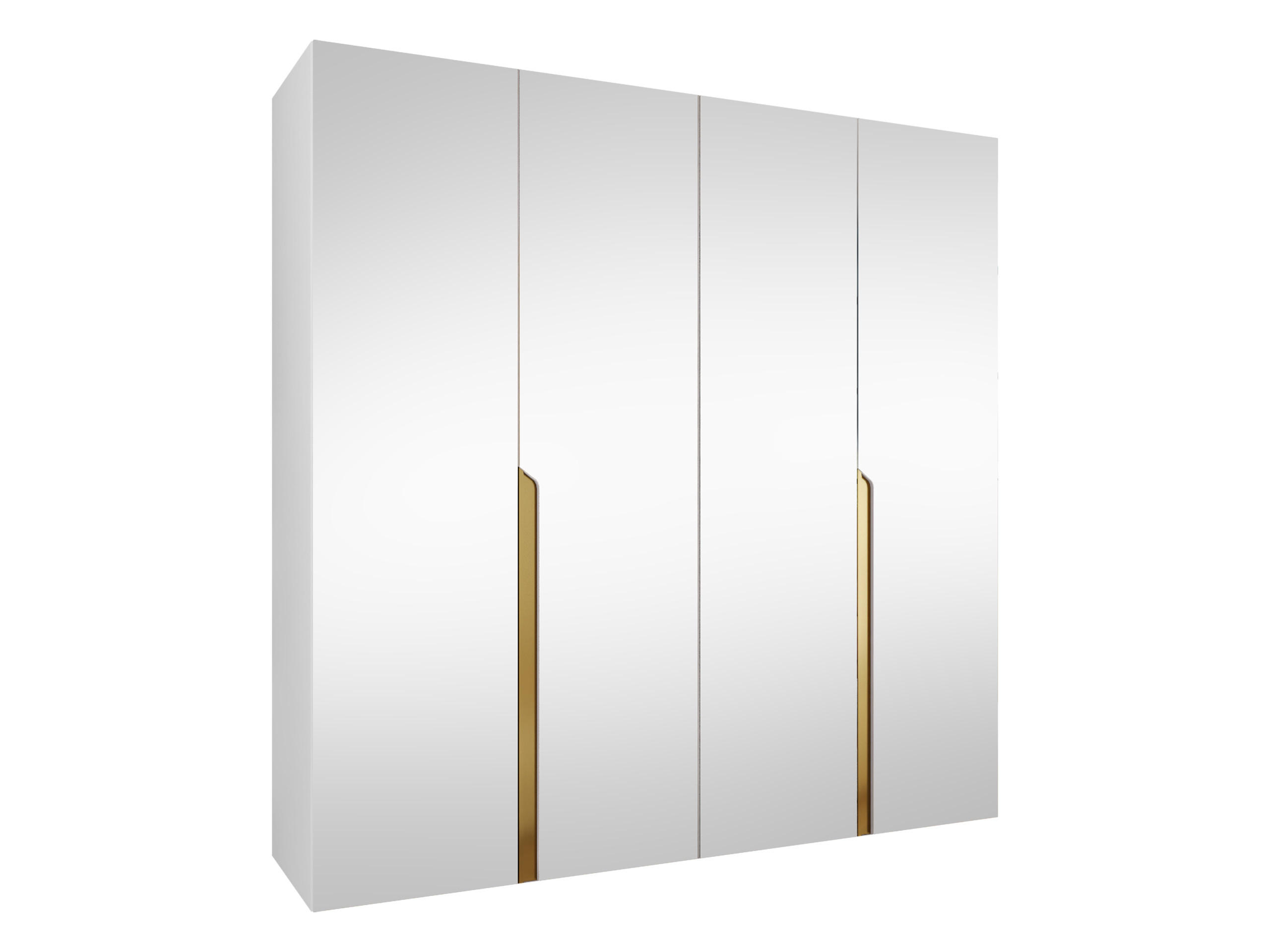 DREHTÜRENSCHRANK Mila III 200 - Goldfarben/Schwarz, Holzwerkstoff/Kunststoff (200/202/52cm) - MIRJAN24