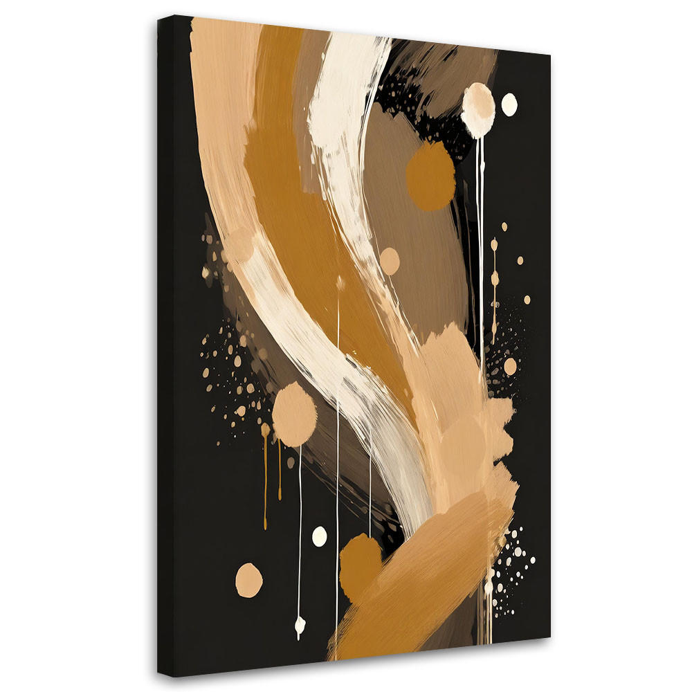 LEINWANDBILD Abstraktion 70x100cm - Beige, Textil (70/100cm) - Feeby