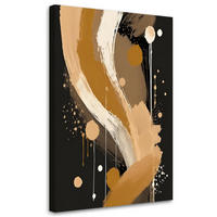 LEINWANDBILD Abstraktion 70x100cm - Beige, Textil (70/100cm) - Feeby