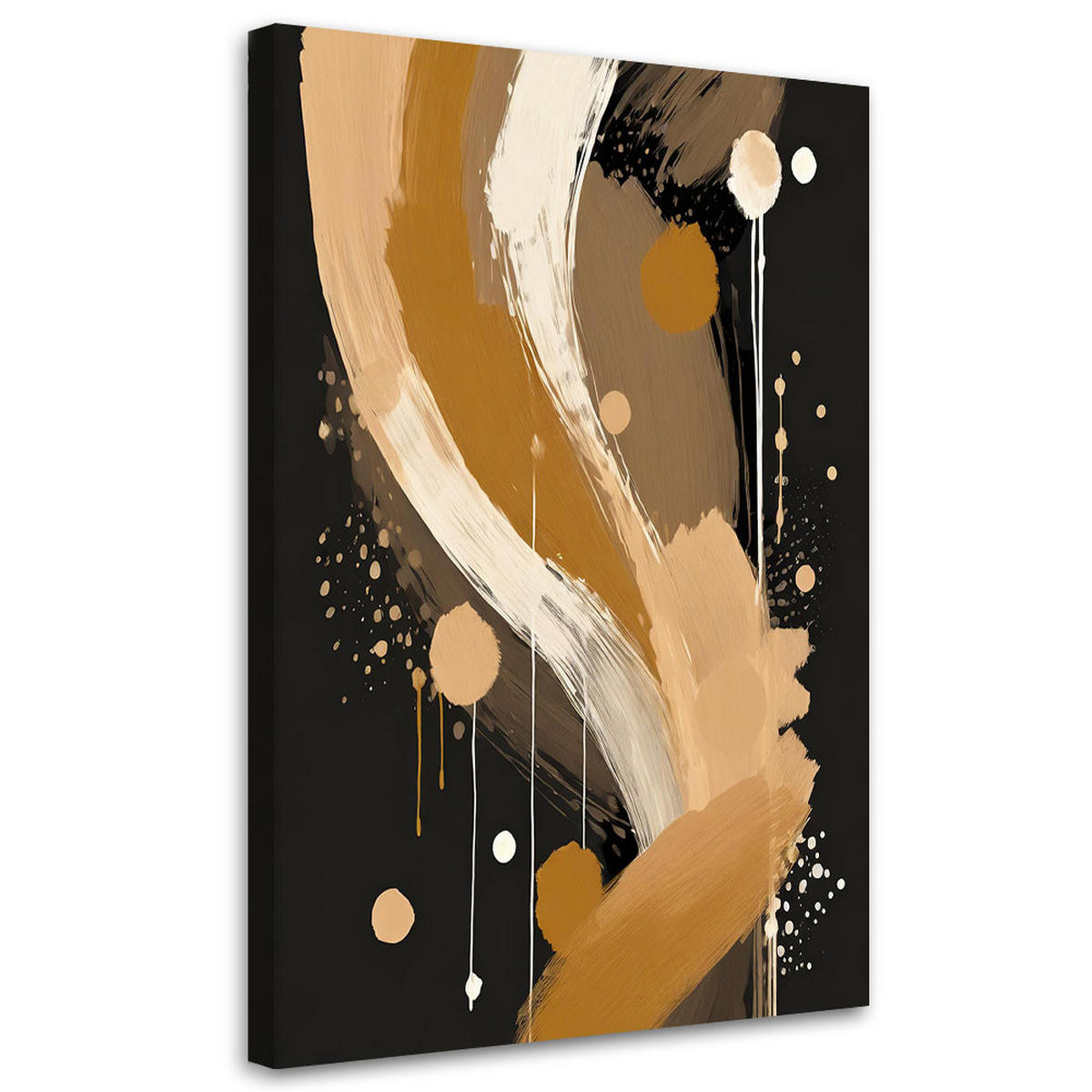 LEINWANDBILD Abstraktion 70x100cm - Beige, Textil (70/100cm) - Feeby