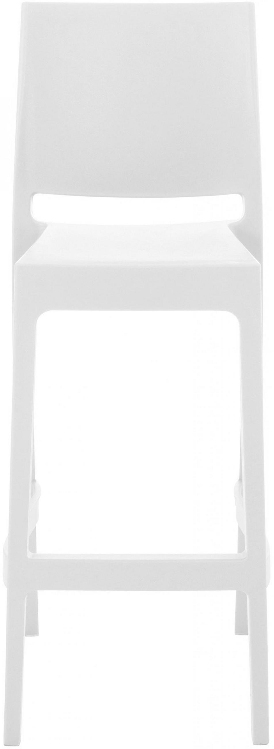 BARHOCKER 2er Set Kunststoff weiß - Weiß, Kunststoff (45/105/51cm) - CLP