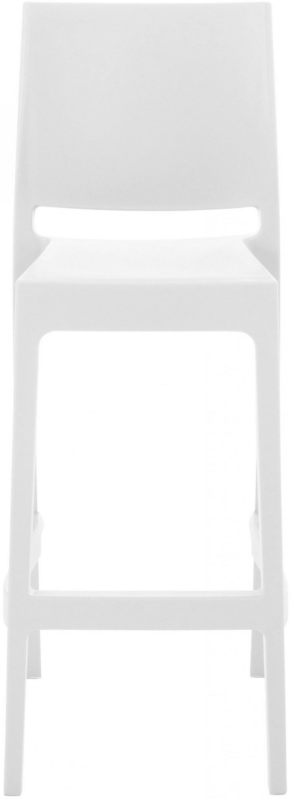 BARHOCKER 2er Set Kunststoff weiß - Weiß, Kunststoff (45/105/51cm) - CLP