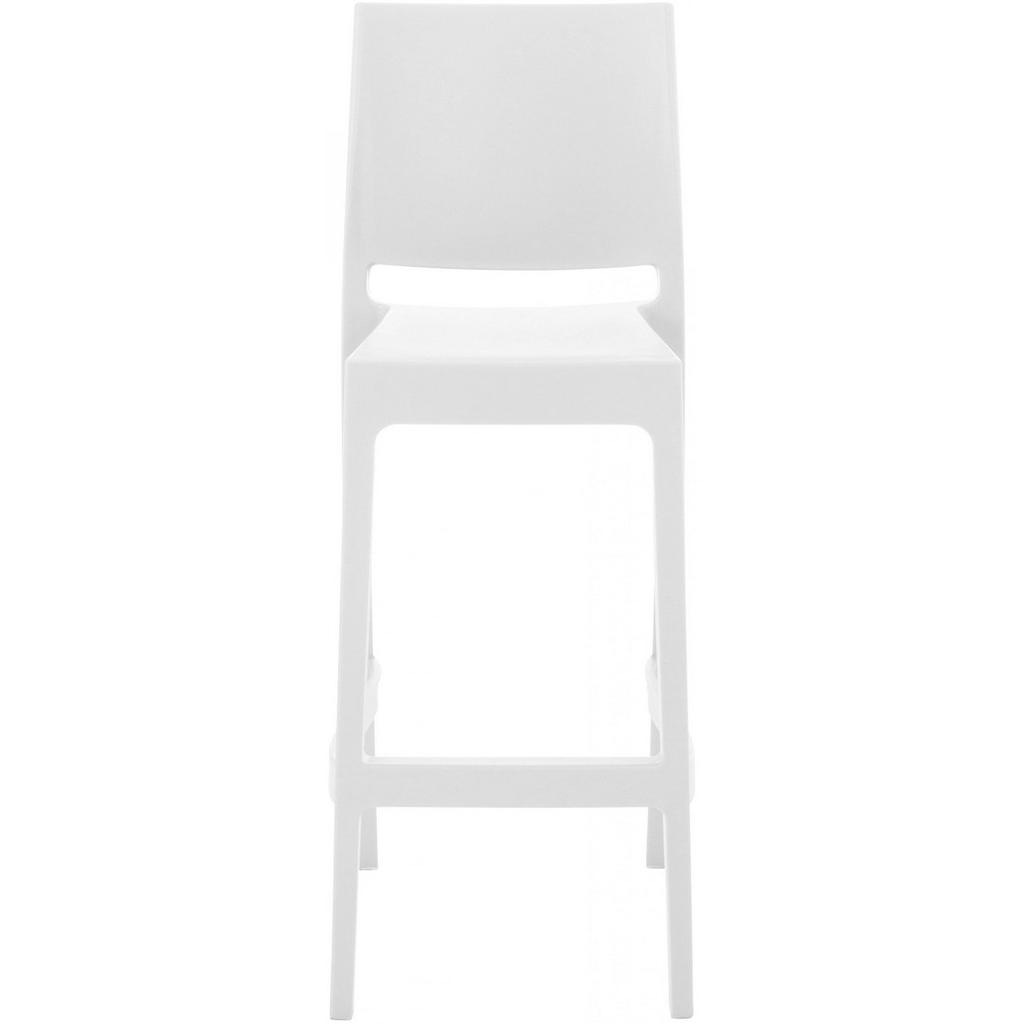 Thumbnail - CLP Barhocker, Weiß, Kunststoff, 45x105x51 cm, Esszimmer, Barmöbel, Barhocker