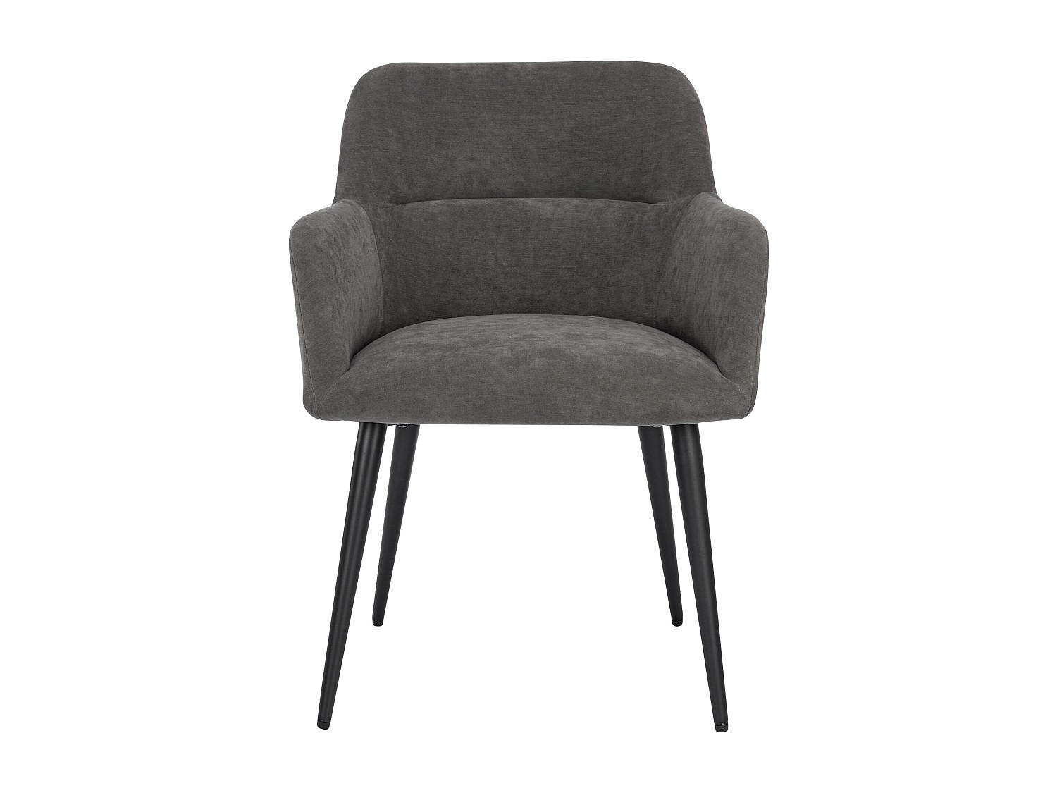 STUHL - 59.5 cm x 61 cm - Stoff - Anthrazitgrau HEKA - Anthrazit, Textil (59.5/78/61cm) - Vente-Unique