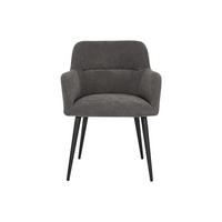 STUHL - 59.5 cm x 61 cm - Stoff - Anthrazitgrau HEKA - Anthrazit, Textil (59.5/78/61cm) - Vente-Unique
