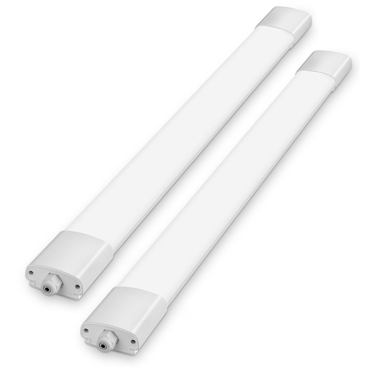 LED Deckenleuchte TR1225 30W 87/6.9/3.2 CM 2er-Set - Weiß, Kunststoff (87/6.9/3.2cm) - LOVHAUS