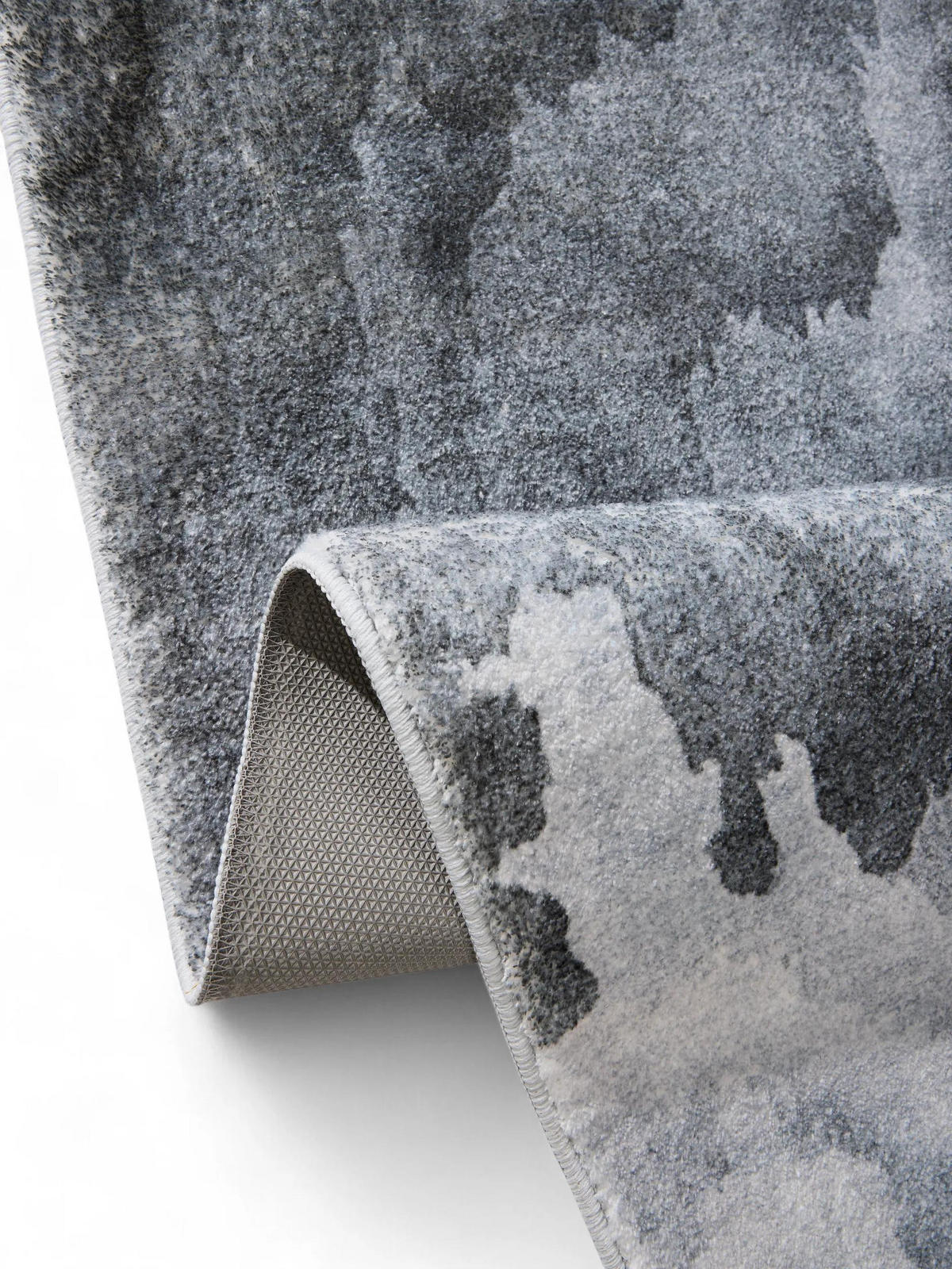 TEPPICH Mara Grau 120x170 cm - Grau, Kunststoff/Textil (120/170cm) - benuta Pop