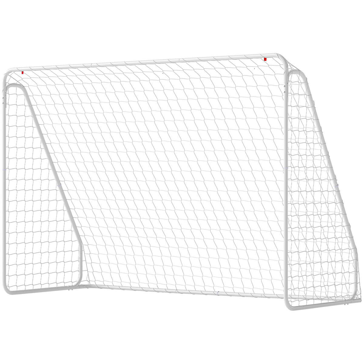 FUSSBALLTOR DE-18607 Trainings- & Spieltor 301x200 cm Weiß - Weiß, Metall (120/301cm) - ComfortXL