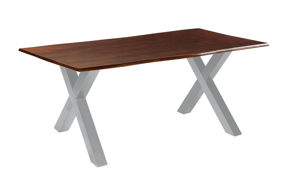 ESSTISCH ROXANA - Kastanienfarben/Beige, Holz (100/200/77cm) - SAM