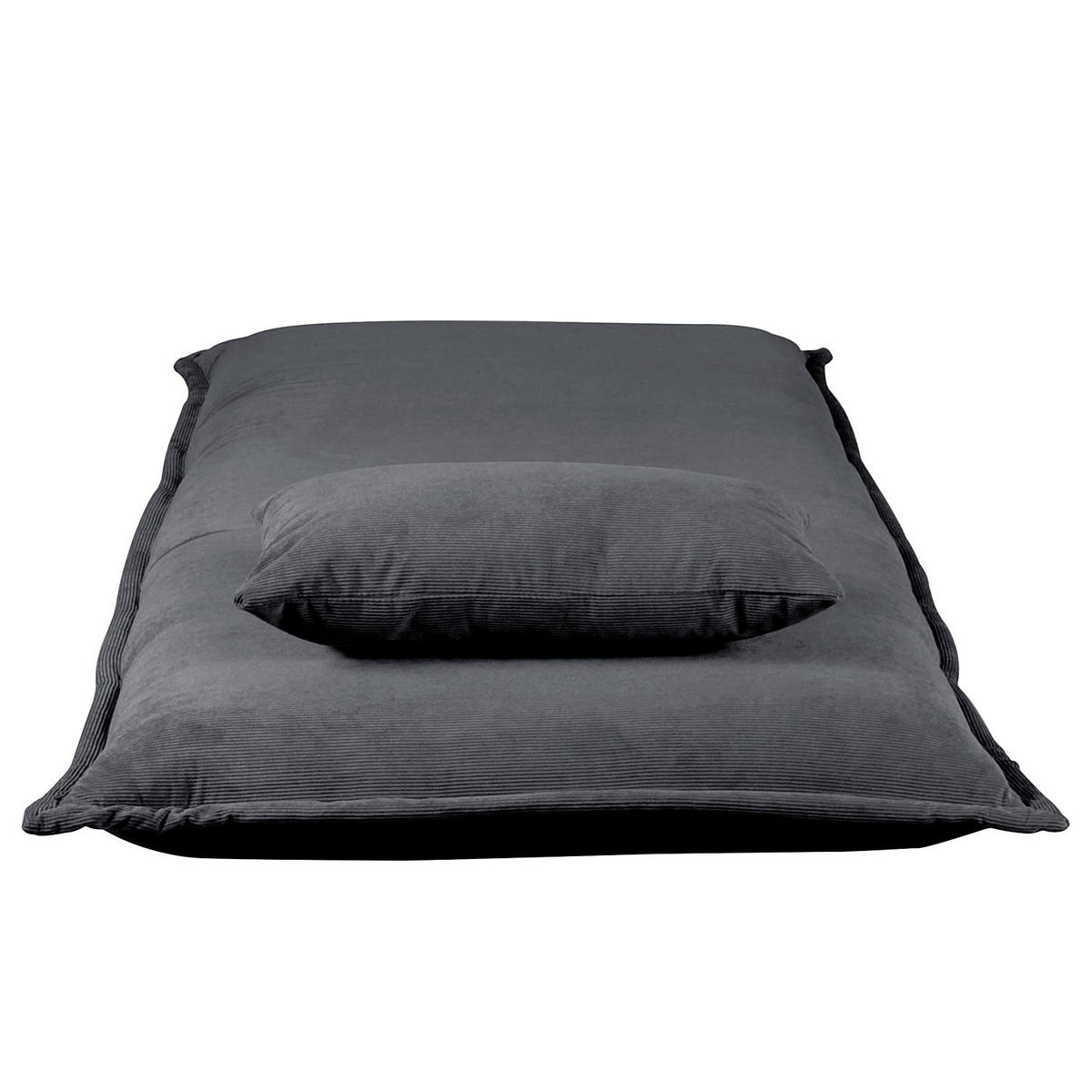 SCHLAFSESSEL - Anthrazit, Textil/Metall (100/73/85cm) - home24