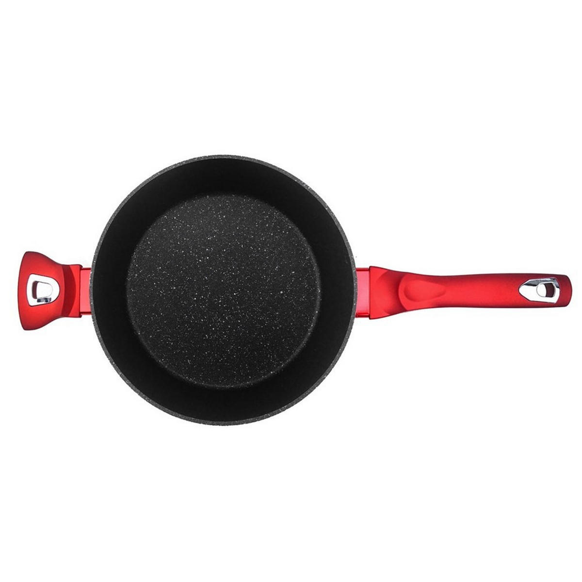 PFANNE Rot 28/28/7.5 cm BH1260 - Rot, Metall (28cm) - Berlinger Haus