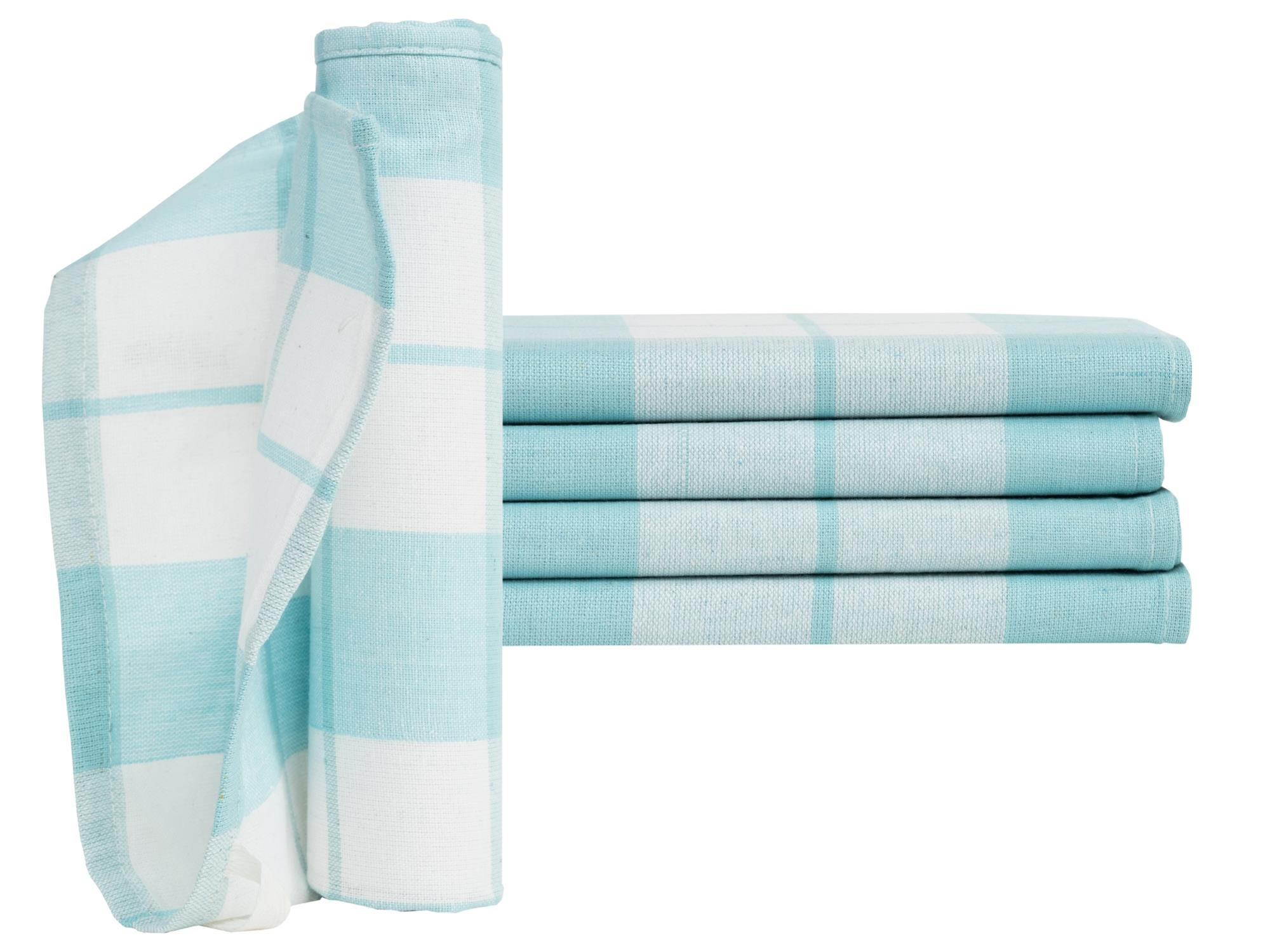 GESCHIRRTÜCHER 50x70 cm im 12er Set aus 100% Baumwolle, Küchentücher Aqua - Hellblau, Textil (50/70cm) - Carpe Sonno