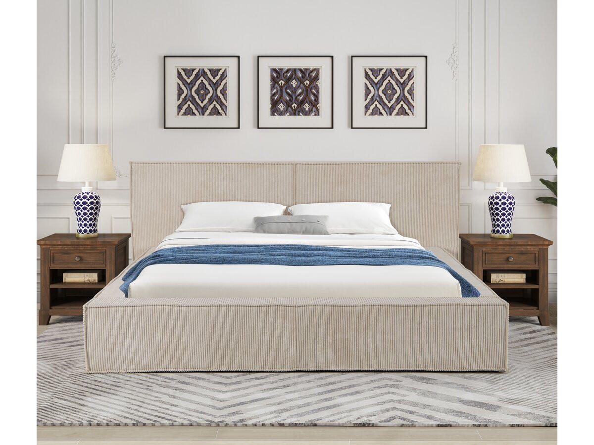 POLSTERBETT Courchevel Beige - Beige, Textil (180/200cm) - Habitat Garten