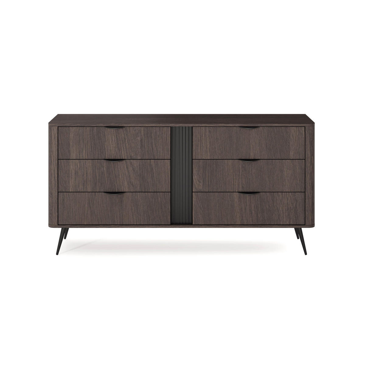 KOMMODE Velia - Braun, Holzwerkstoff (163.2/81.2/38cm) - Pillovely