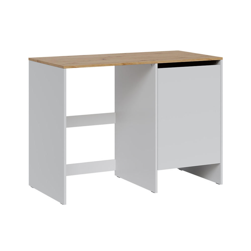Vicco SKŘÍŇKA NA PRAČKU Viktor, Bílá/Řemeslný dub, 119.6 x 88.2 cm s 1 dveřmi