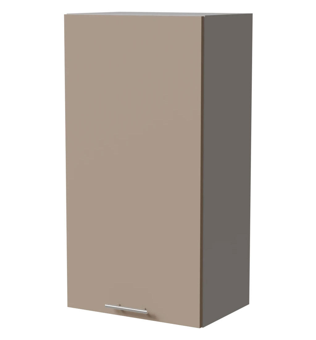 Feldmann-Wohnen Hängeschrank Graubraun, Grau 50x96x32.5 cm