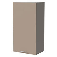 HÄNGESCHRANK Brerra W4/50 Grau / RAL 1019 graubeige Matt 50 / 32,5 / 96cm - Graubraun/Grau, Holz/Holzwerkstoff (50/96/32.5cm) - Feldmann-Wohnen