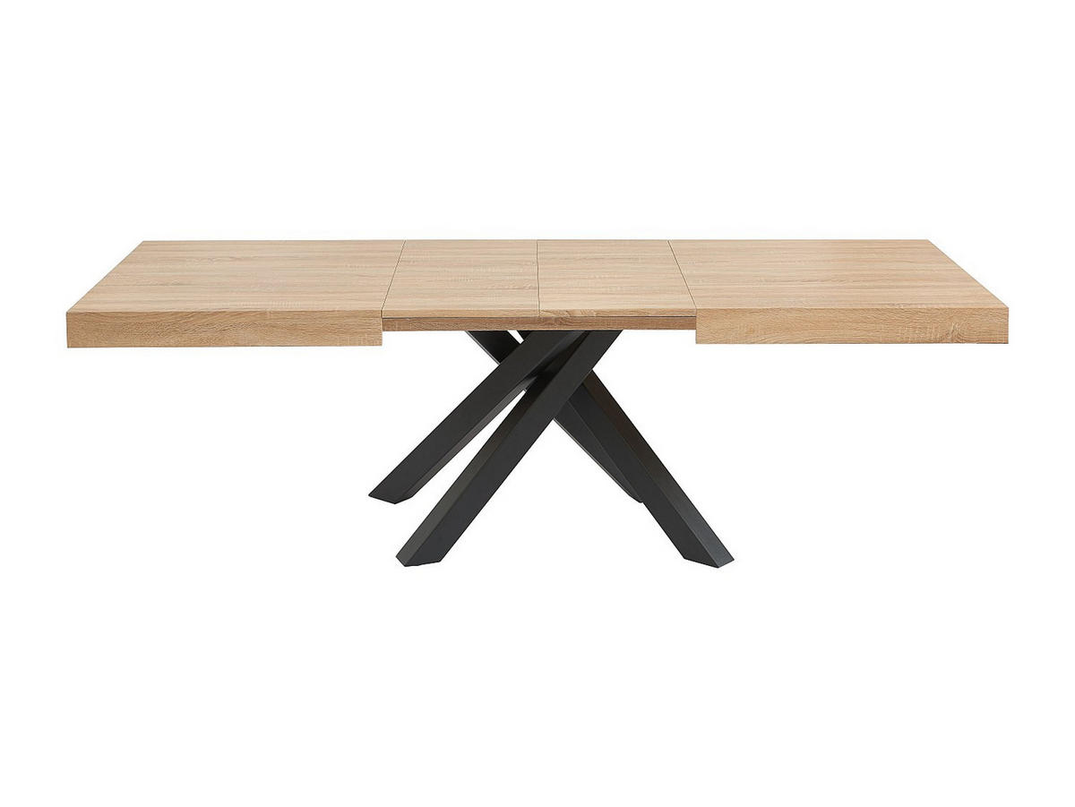 SET Tisch CATONAV + 4 Stühle MASURIE - Holzfarben & Cremefarben - Naturfarben, Holz (240/75/90cm) - Vente-Unique