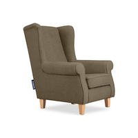OHRENSESSEL MILES Massivholzbeine buche, braun - Braun, Holzwerkstoff/Buchenholz (82/105/97cm) - KONSIMO®
