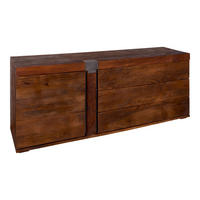 SIDEBOARD Mango 180x45x75 braun lackiert Amsterdam #11 - Braun, Holz (180/75/45cm) - Massivmoebel24