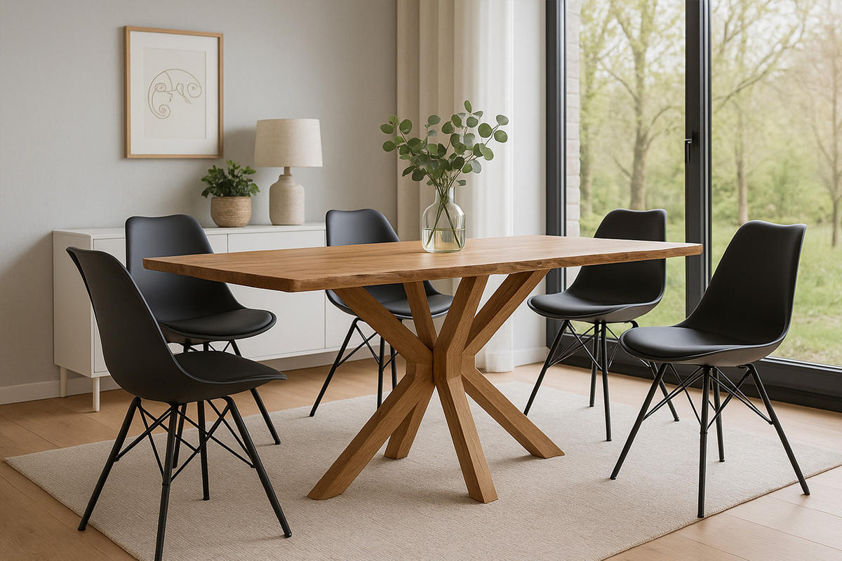 ESSTISCH PRAG - Beige/Naturfarben, Holz (100/200/77cm) - SAM