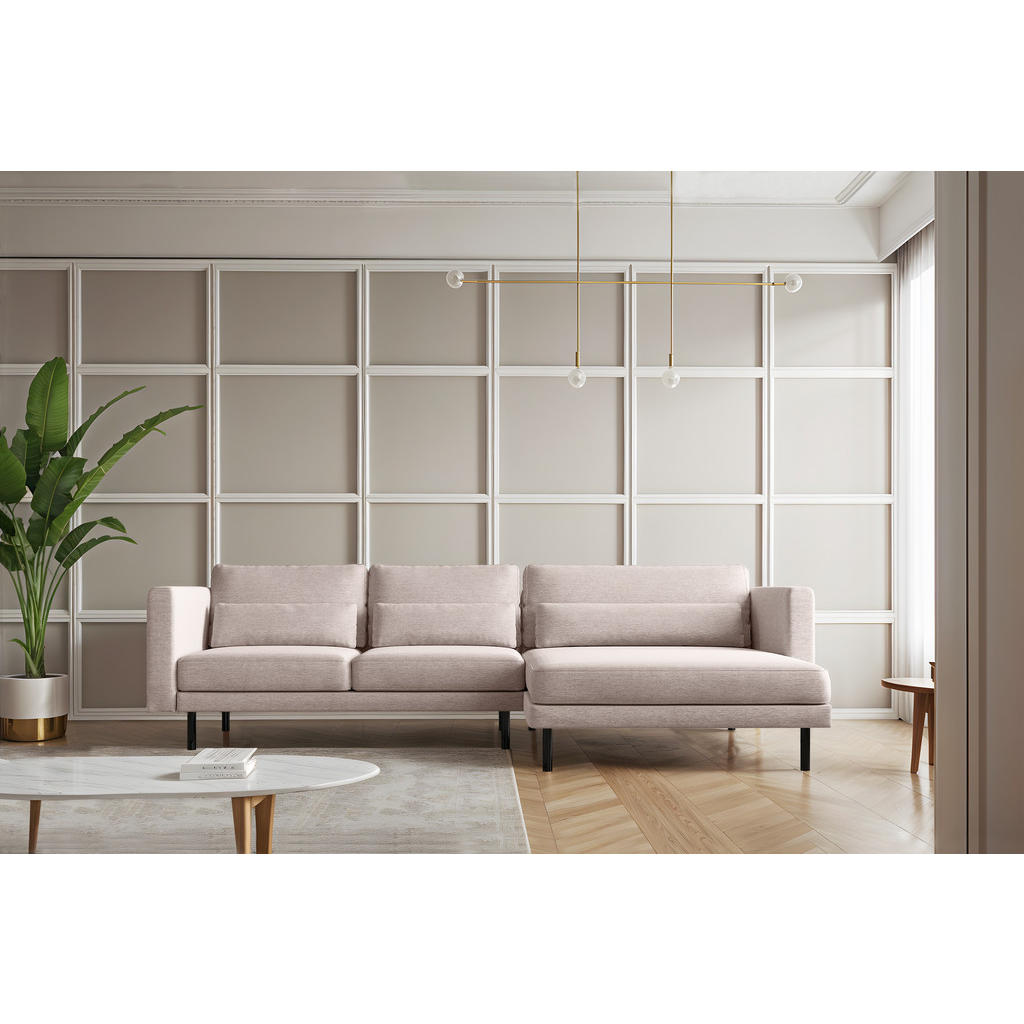 Thumbnail - Kaiser Möbel Ecksofa, Sand, Holz, L-Form, 281x174 cm, Wohnzimmer, Sofas & Couches, Wohnlandschaften, Ecksofas