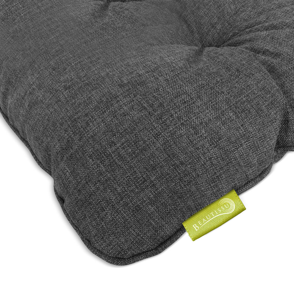 LOUNGEKISSEN Beauflair Outdoor Sitz 70/70/10cm Graphitgrau - Graphitfarben, Textil (70/10/70cm) - Beautissu 