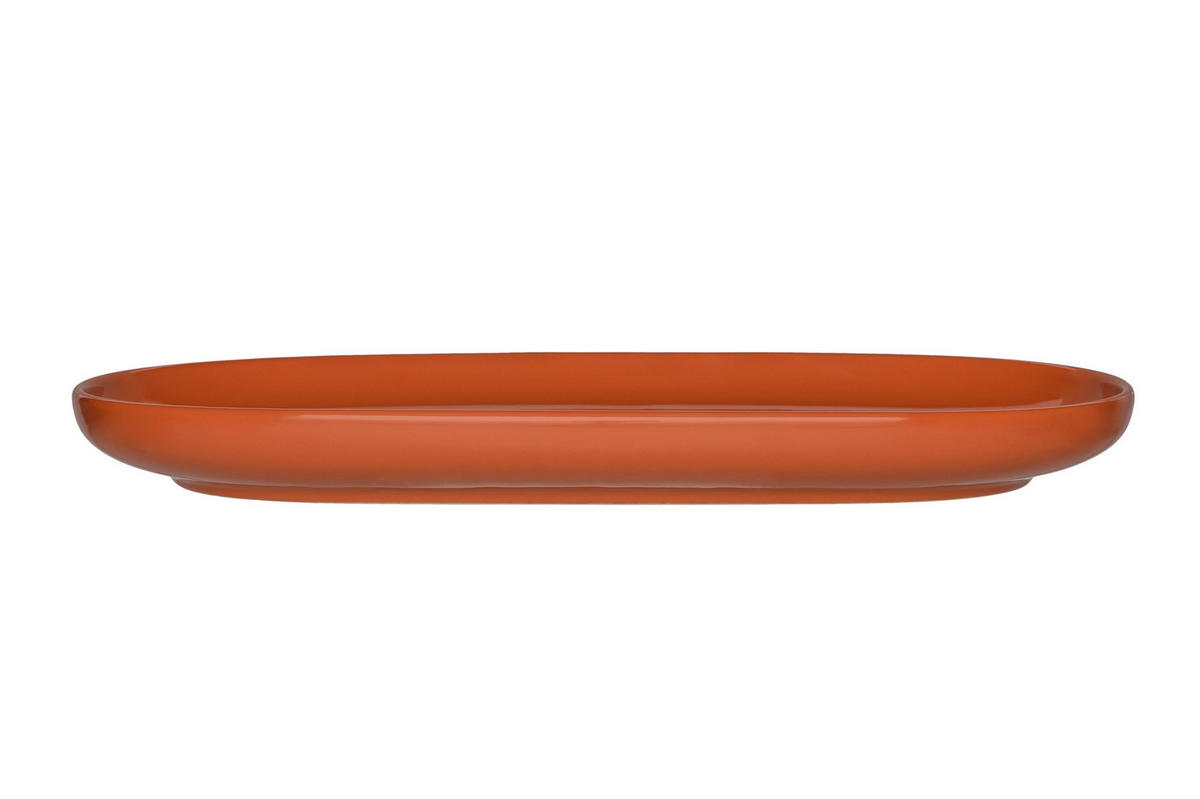 PLATTEN Simple 33/18 cm 2er-Set - Orange, Keramik (33cm)