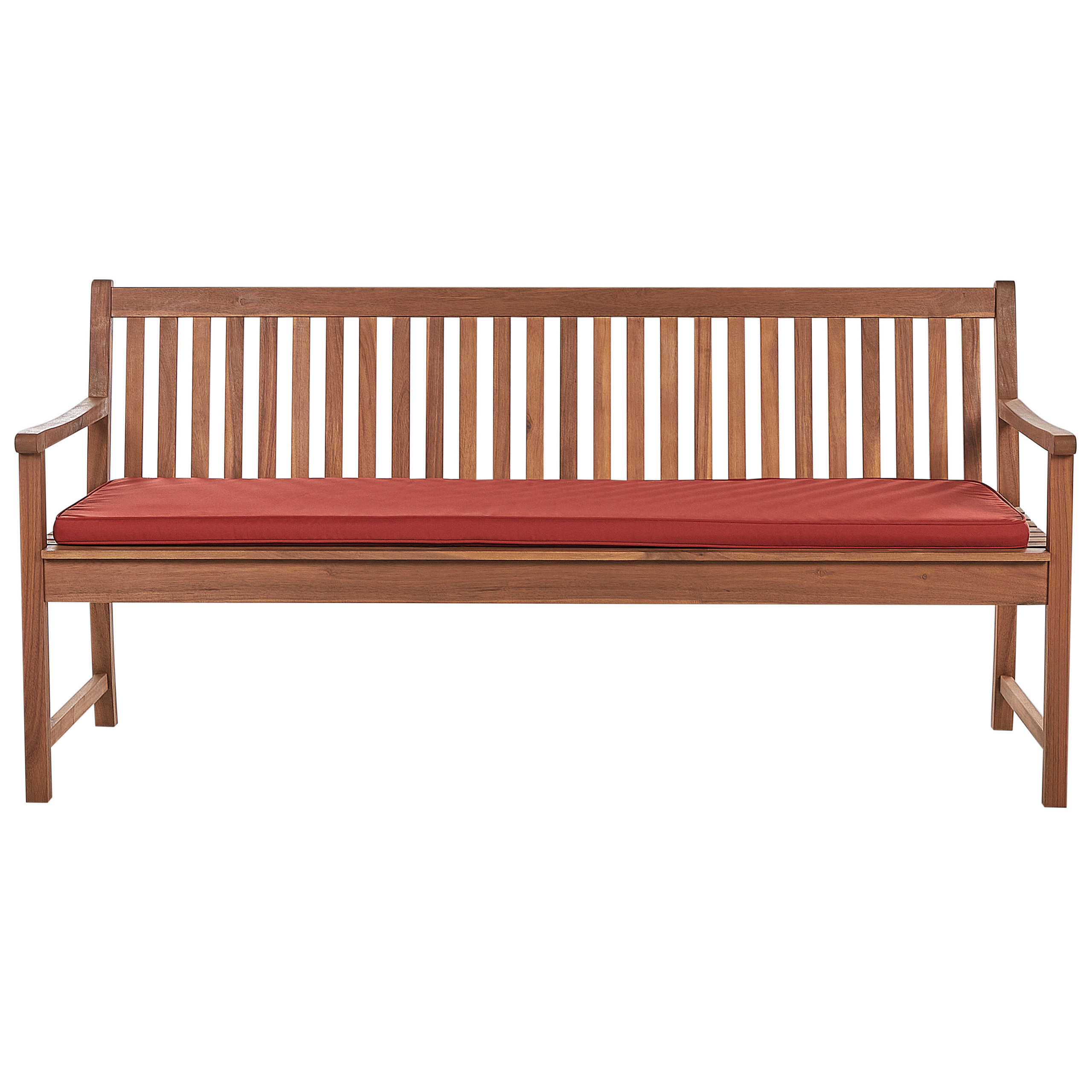 SITZBANKPOLSTER KISSEN Rot Vivara - Rot, Textil (169/5/50cm) - Beliani