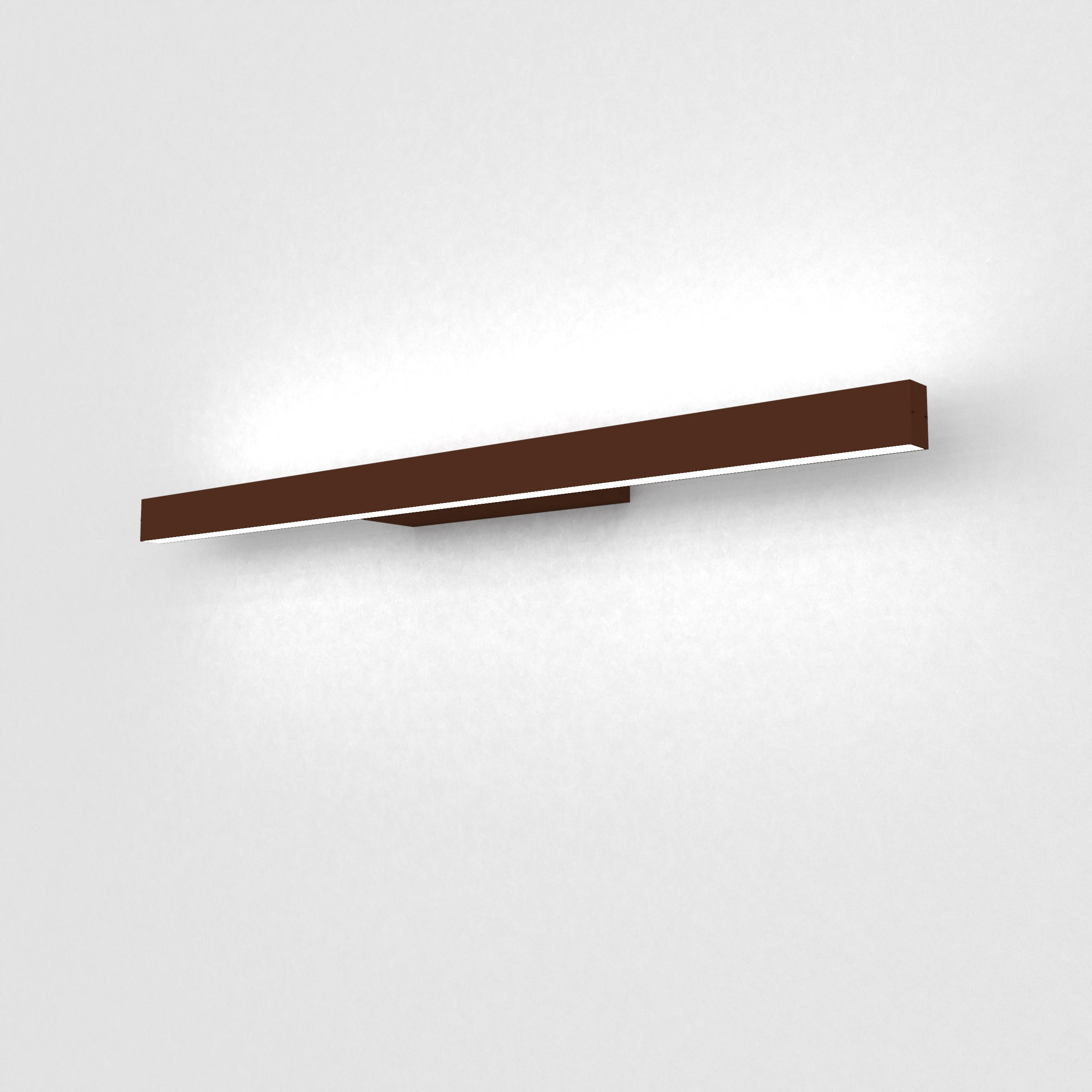 Lumicom Led-Wandleuchte Dunkelbraun 60x3.1x7 cm
