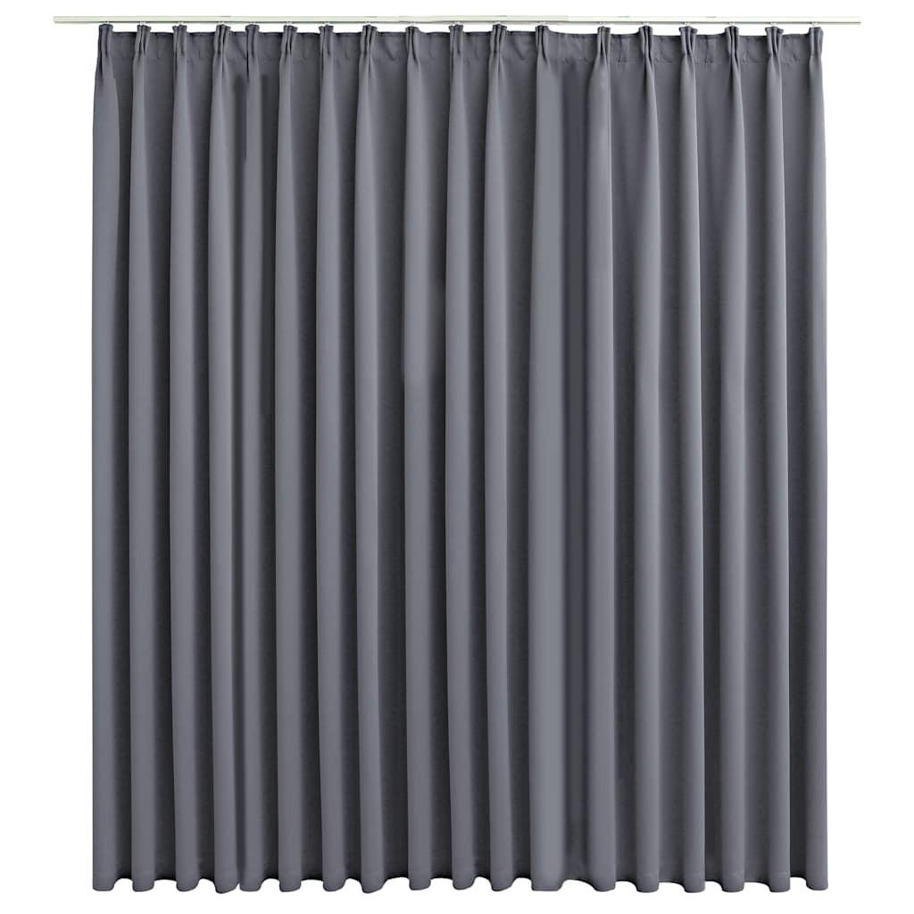 VERDUNKELUNGSVORHANG Mit Haken Grau 290/245 Cm - Grau, Textil (290/245/245cm) - vidaXL