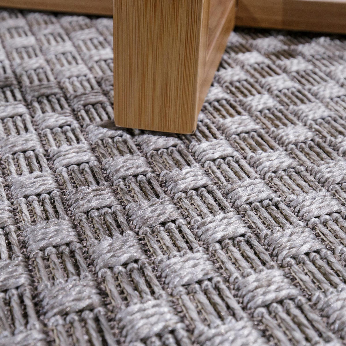 OUTDOORTEPPICH 120/170 cm Waregem 623 - Grau, Kunststoff (120/170cm) - Paco Home