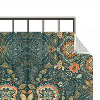 BALKON SICHTSCHUTZ Detailliertes Boho Muster in Grün 700/75 cm - Grün, Kunststoff (700/75cm) - Bilderwelten