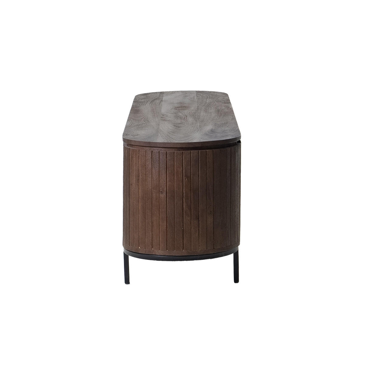 TV-MÖBEL aus Mangoholz 200cm, dunkelbraun - Dunkelbraun, Holz (200/57/45cm) - Giga Meubel