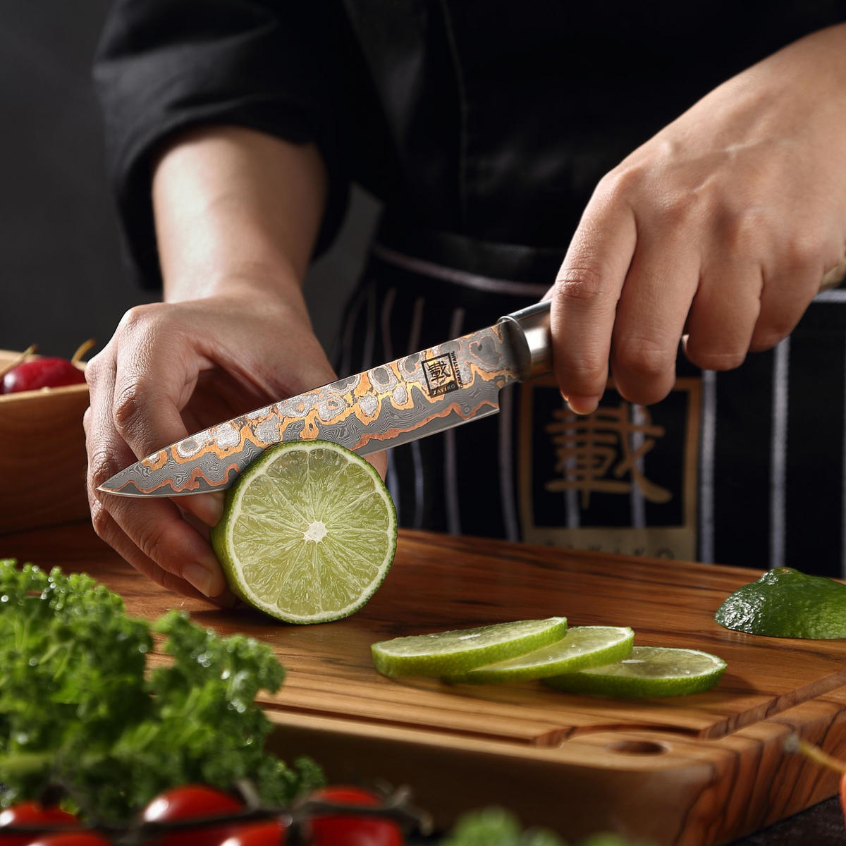 ALLZWECKMESSER 14 cm - Ahornfarben, Holz/Metall (25cm) - Zayiko